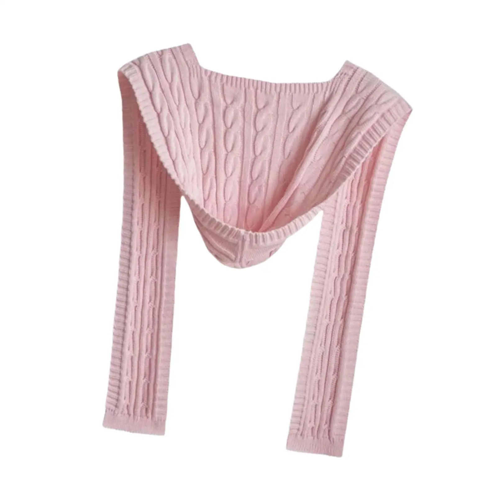 Knitted Cap Scarf Headscarf 2 in 1 Headgear Winter Balaclava for Women Outdoor