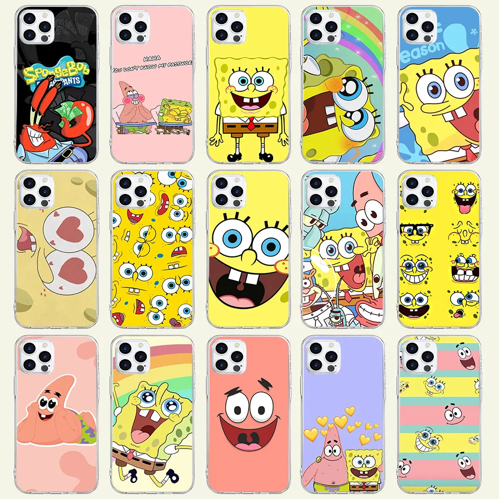 Soft Case for Moto G4 Z2 G6 G7 G8 Play E7 E7i Plus Power  SJ-67 SpongeBob SquarePants