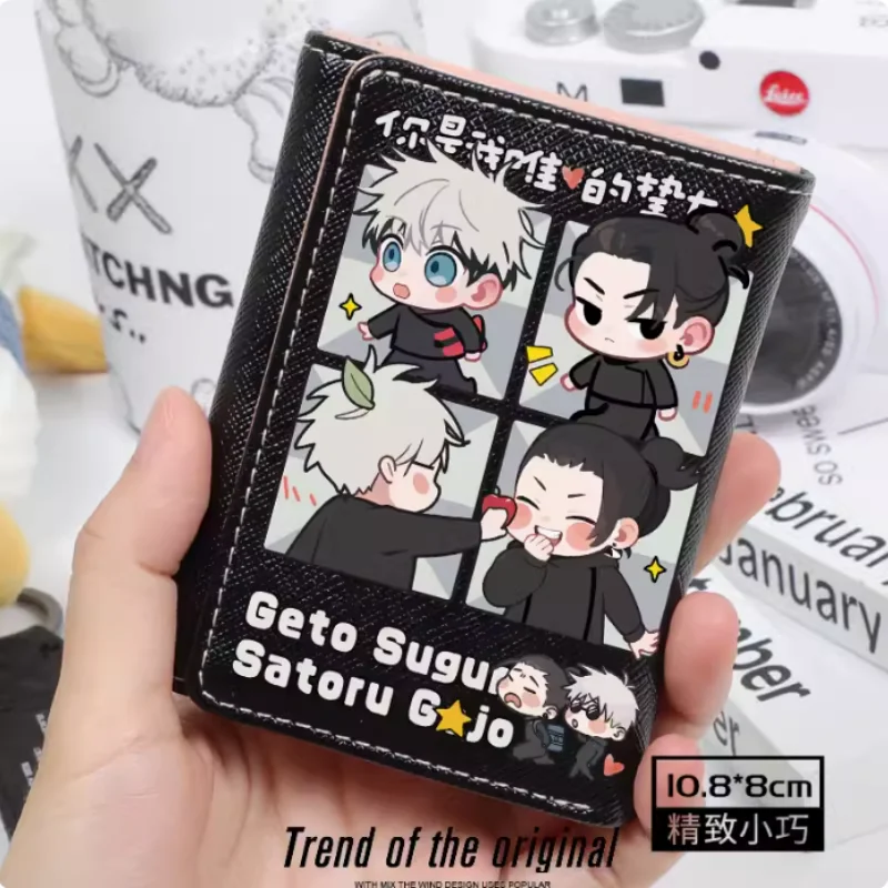 Anime Jujutsu Kaisen Geto Suguru Satoru Gojo  Fashion Wallet PU Purse Card Holder Hasp Money Bag Cosplay Gift B1696