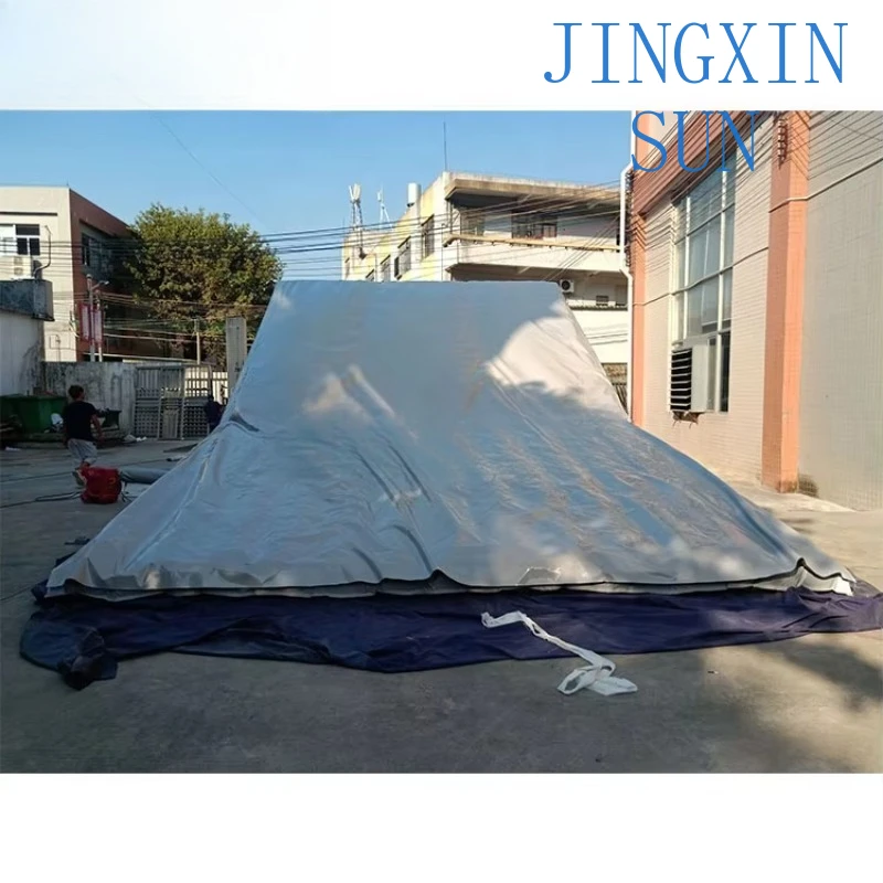 Freestyle fmx bmx freefall giant inflatable stunt bike airbag landing ramp for dirty bike jumps