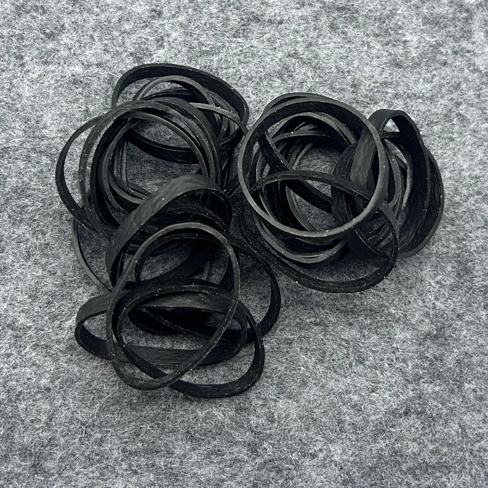50pcs Rubber Bands Office Supply Elastic Rubber Bands Business Home File Folder Strong Office Use Stationery Supplies Long Rubbe view 2
