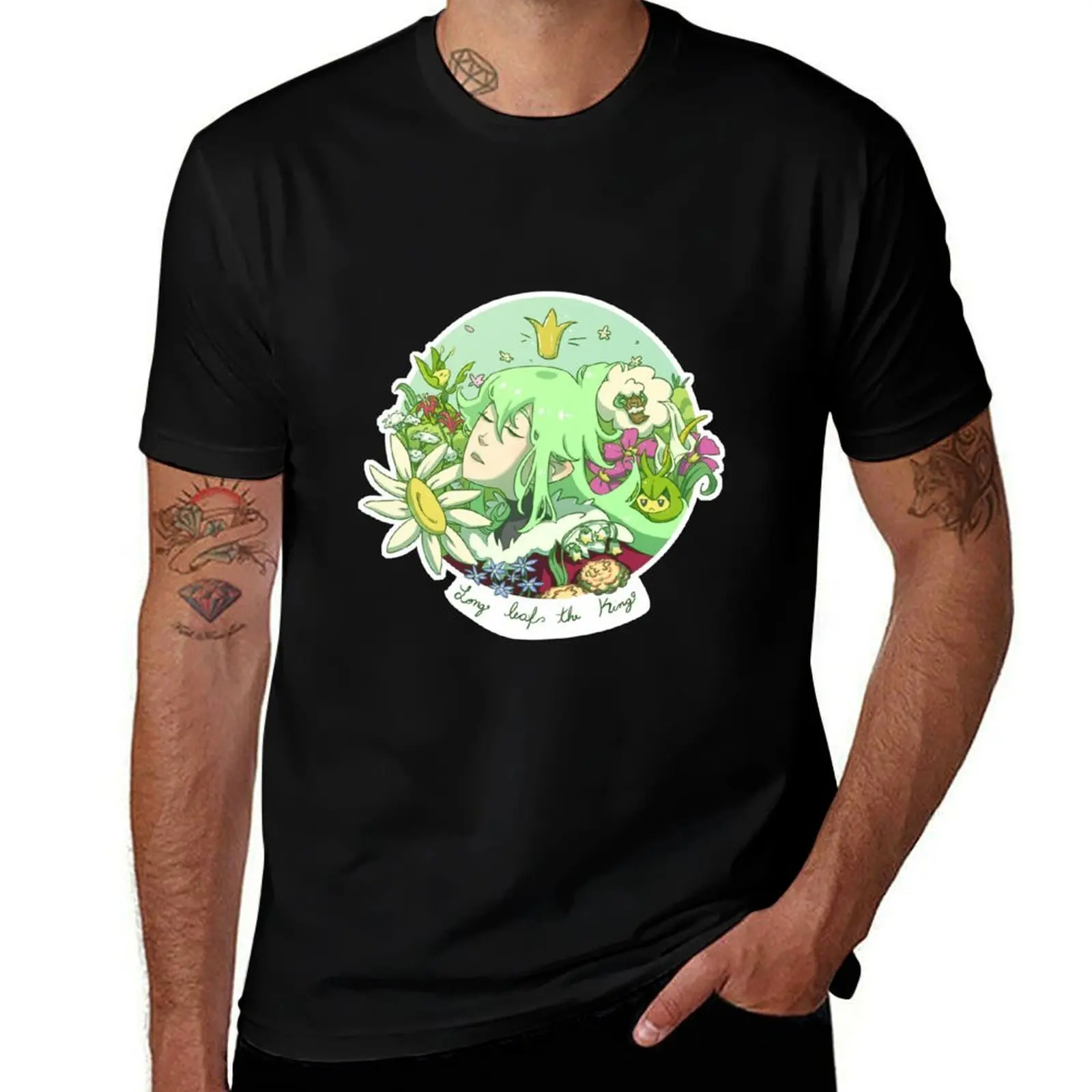 Long Leaf the King T-Shirt Lightweight Gym Training T-Shirt