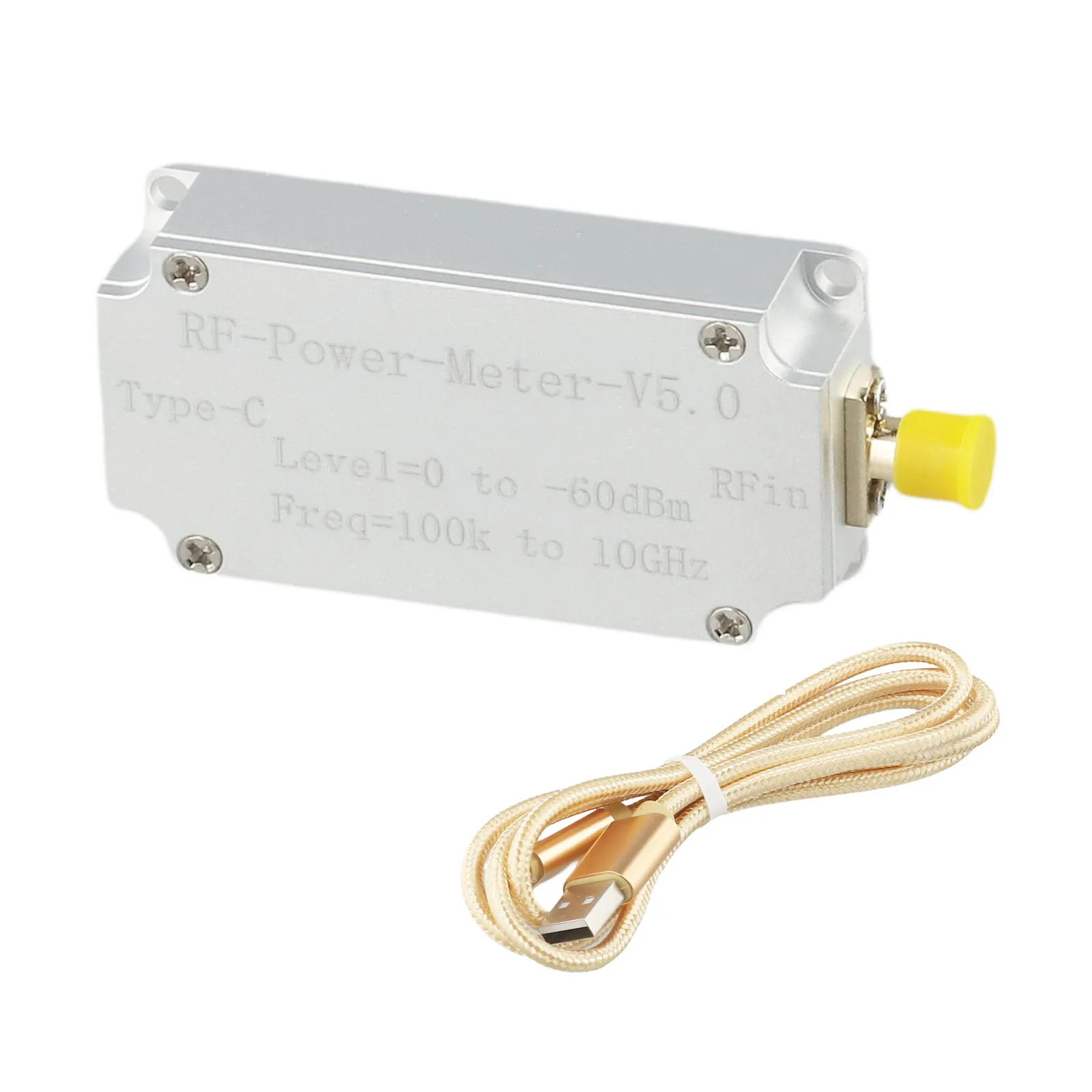 High Performance USB Power Meter Signal Strength Indicator Radio Signal Tester USB RF Power Meter Aluminum Alloy Construction