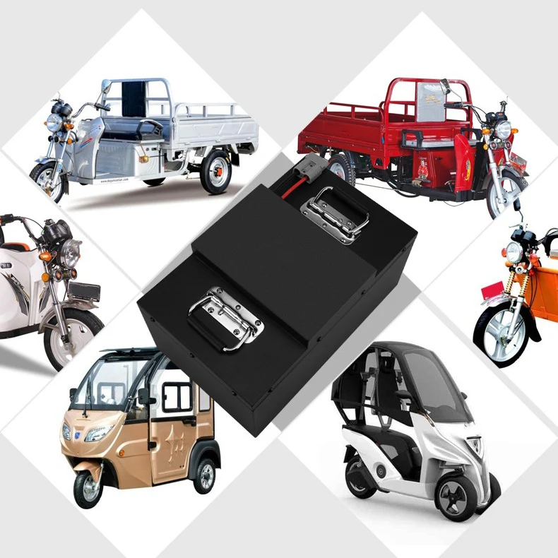 Manufacturers Wholesale 60V 65AH Electric Vehicle Tricycle Car Battery Pack 60V 65A India Bajaj Lithium Ion Lifepo4 Battery