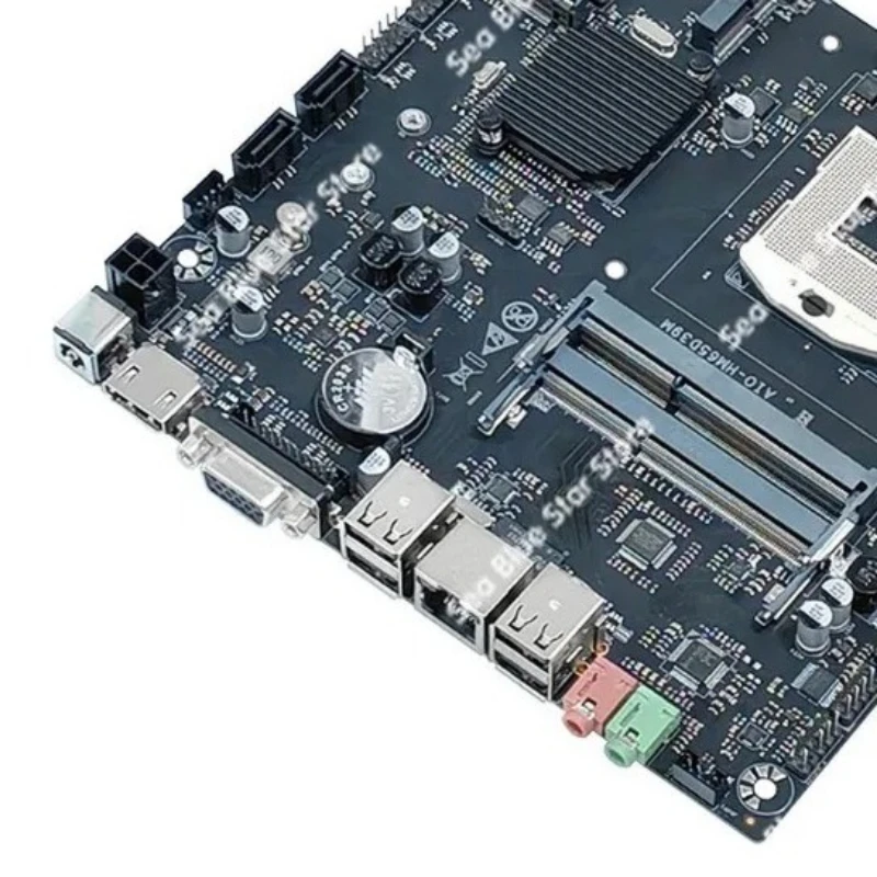 Industrial control main board HM65 integrated computer main board DDR3 memory with COM interface ITX DC12V-19V power supply