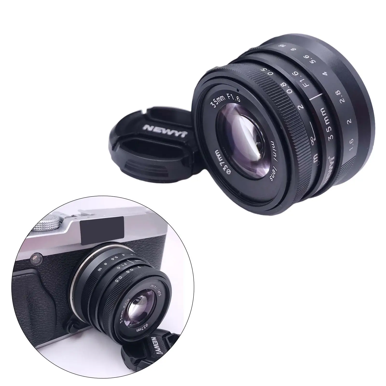 35mm f/1.6 Manual Fixed Lens for X Mount X- X-E3 X-0 X-T1 X-T10