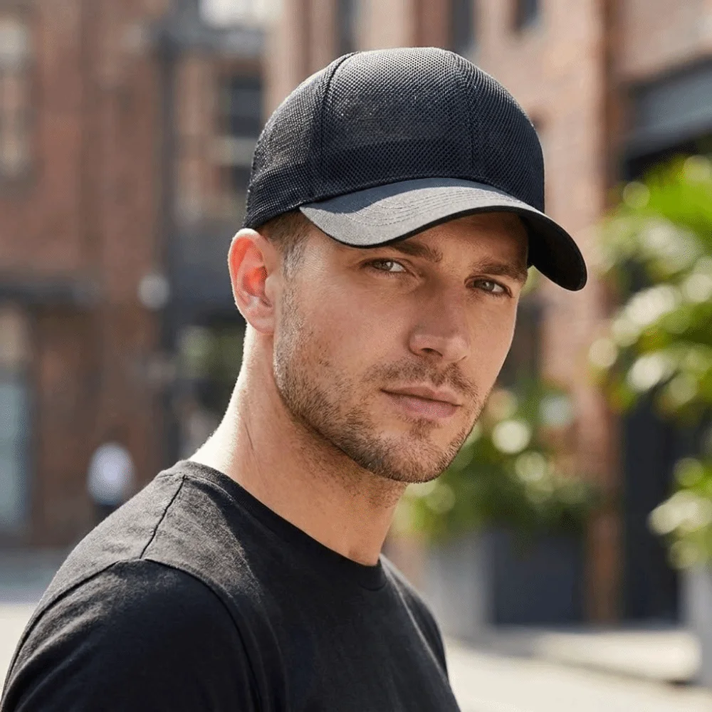 

Adjustable Full Mesh Baseball Cap Sun Protection Polyester Quick Dry Baseball Cap Soild Color Openwork Hollow Out Baseball Cap