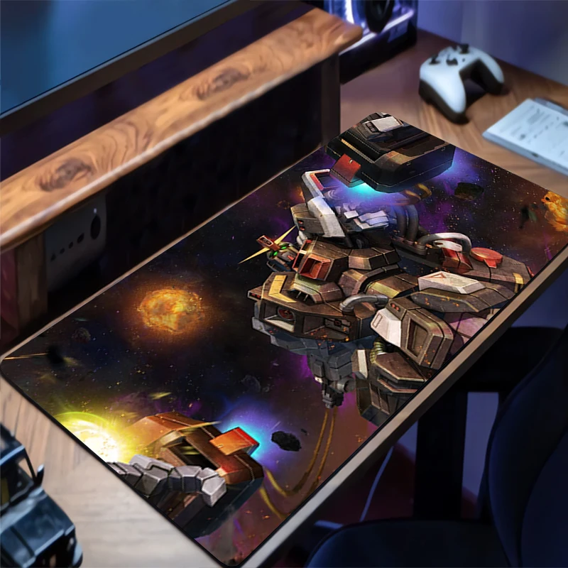 

Mouse Pad Mechanical Warrior Gundam Office PC Accessories Keyboard Mat Anime Pattern Anti-slip Rubber HD Mousepad Gamer Desk Mat