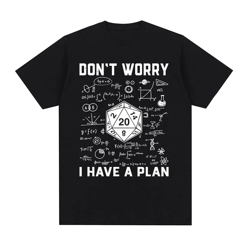 Novedadcamiseta gráfica Dungeon Dragontengo un Plan D20juego de rol de dados camiseta DnD camisetas informales de