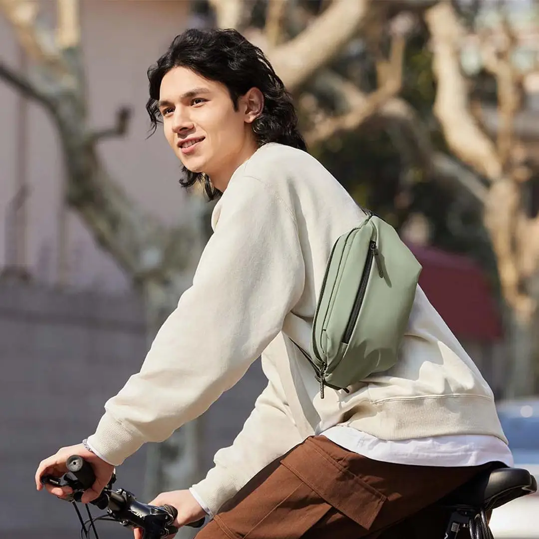 Xiaomi mijia متعددة الوظائف الرياضة الترفيه حقيبة صدر للرجال الخصر حقيبة الرياضة في الهواء الطلق حقيبة كتف حقيبة بحزام الحقيبة حزم حقيبة مقاومة للماء