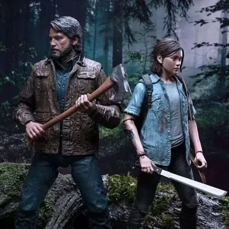 17cm NECA The Last of Us 2 Ultimate Joel i Ellie 2-pak Figurka Anime Gra Model Kolekcjonerski Zabawki Akcji Ozdoba Prezent
