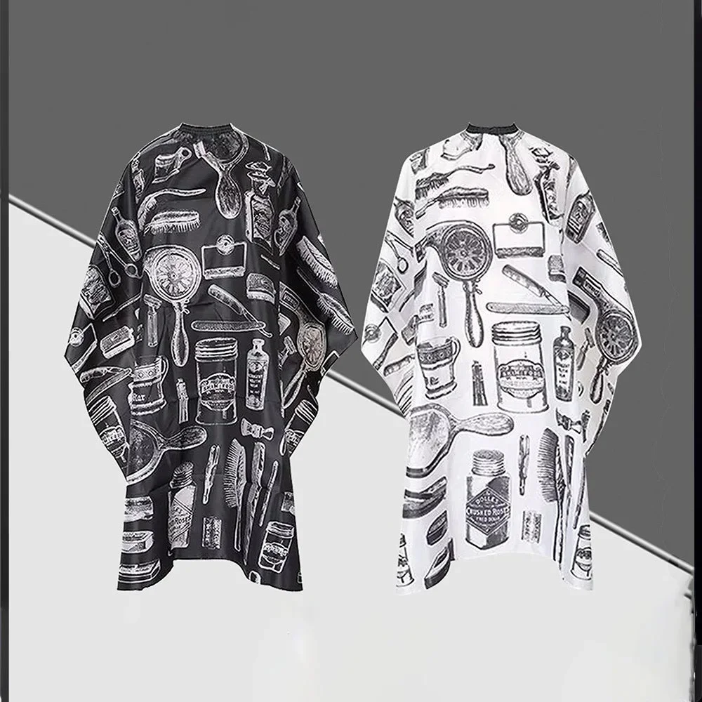 

Hairdressing Coth Pattern Cutting Hair Waterproof Cloth Salon Barber Cape Professional Hair Stylist Retro Aprons Haircut Cape