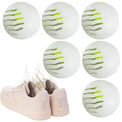 6Pcs Deodorizer Balls Sneaker Perfume Balls for Shoe Gym Bag Locker and Cars Deodorizer Neutralizing Odor Shoe Freshener Ball