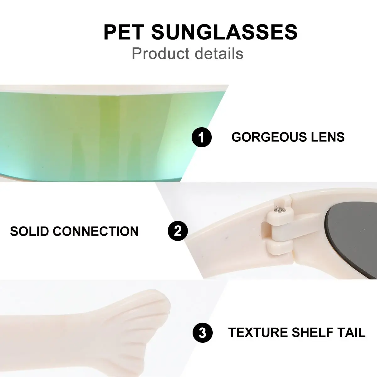 

2pcs Cat Ski Goggles Sunglasses Windproof Dustproof UV Protection Plastic Pet Glasses Yellow Green Outdoor Sports Dog Supplies