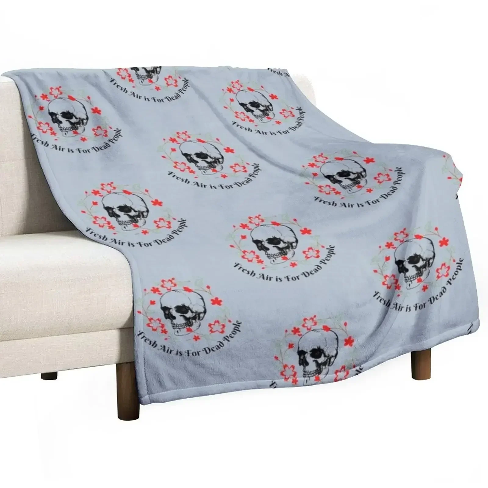 

Fresh Air is for Dead Peopleair Throw Blanket Beach Travel Blankets