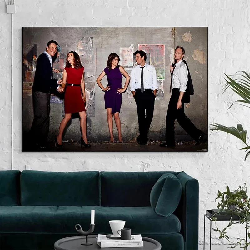 كيف قابلت والدتك الكلاسيكية المسلسلات التلفزيونية الملصقات و حائط لوح رسم الفن صور لغرفة المعيشة ديكور المنزل الهدايا #3