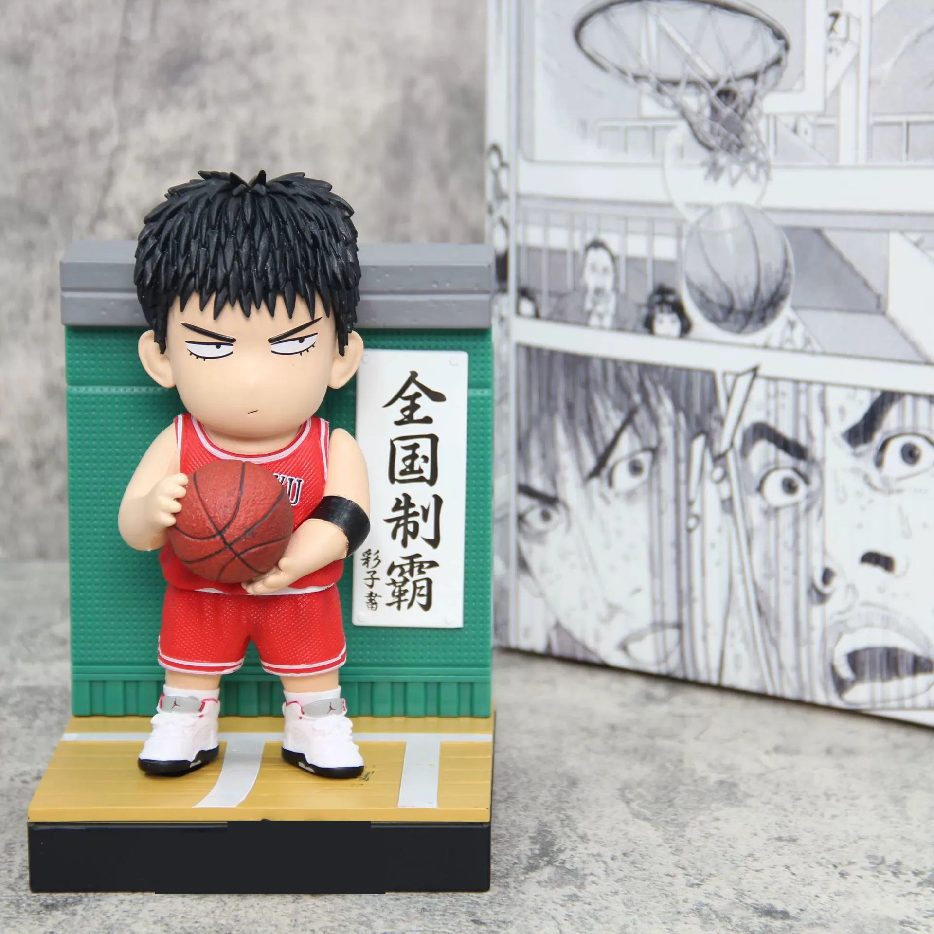 18 ซม.Slam Dunk โรงยิมมือ Q รุ่นหูหนาน Five Tigers Hanamichi Sakuragi Rukawa Kaede การ์ตูนกล่องตาบอดตกแต่งของขวัญ