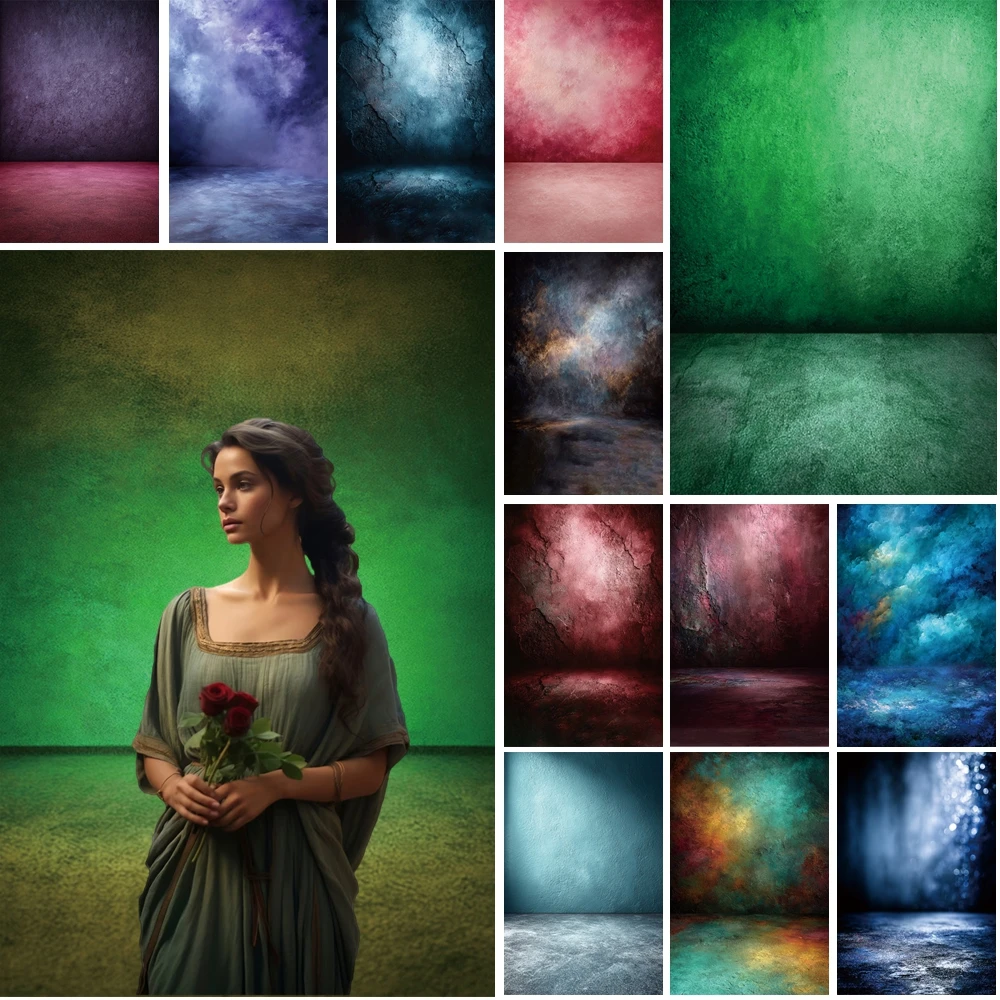 

MOON.QG Dramatic Textured Room Photo Background Gradient Textures Backdrops For Photography Children Birthday Decoration Booth