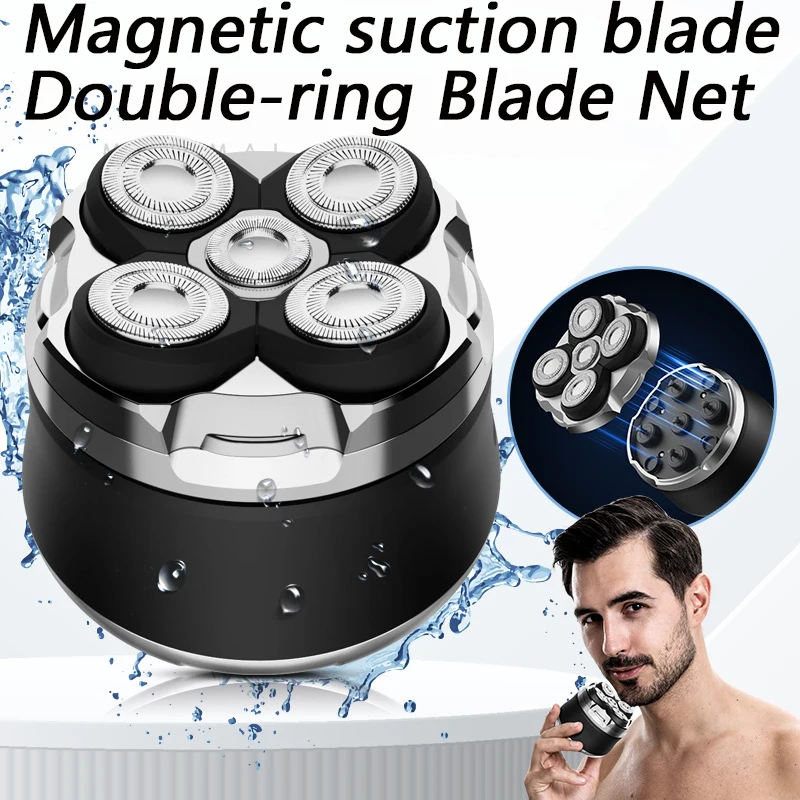 電動メンズシェーバー-多機能バリカン-充電式髭剃り機-ポータブルシェービングマシン-男性用-デイリーグルーミング
