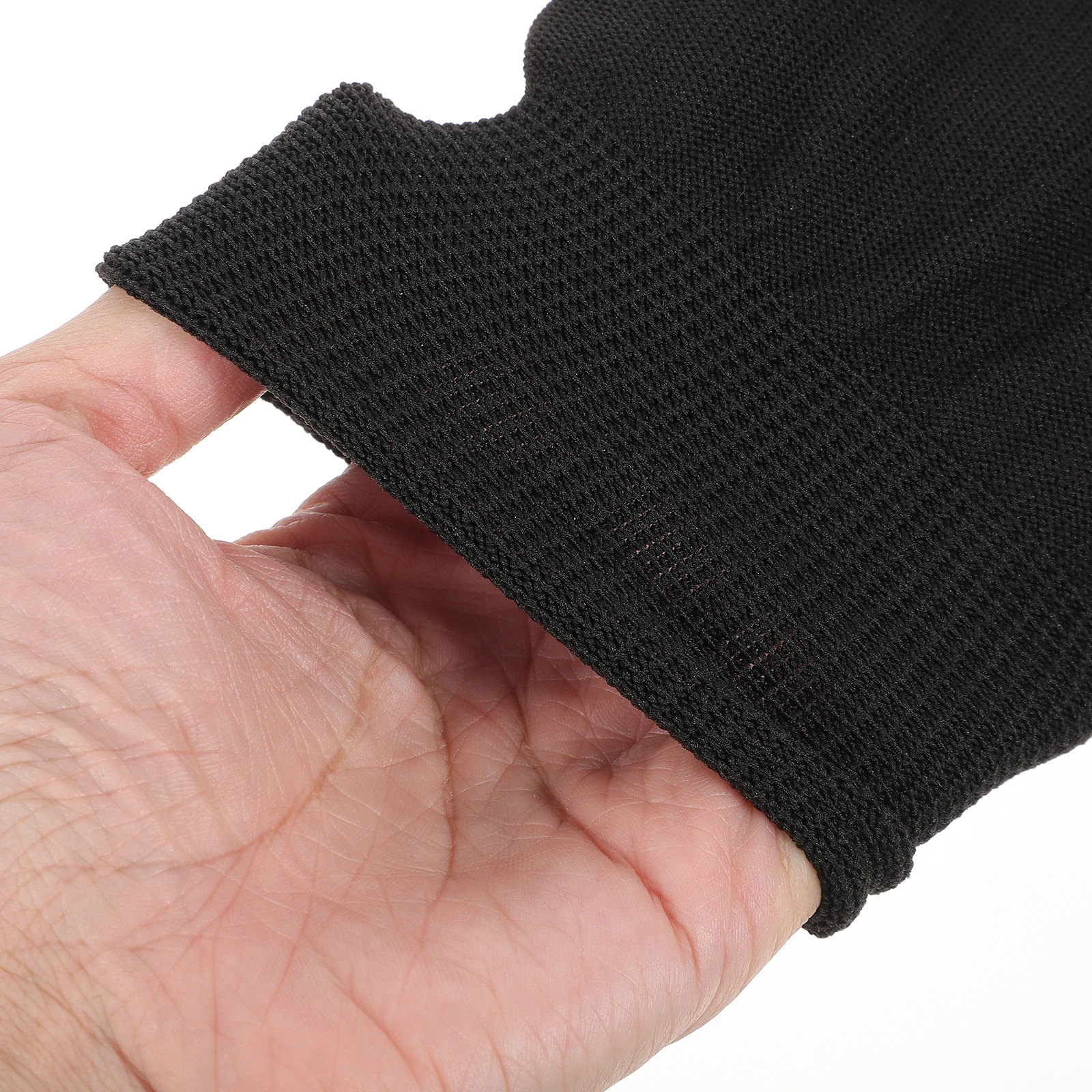 

15 Pairs Detachable Anti-slip Half Finger Gloves Men and Women Black Nylon Mechanic Work
