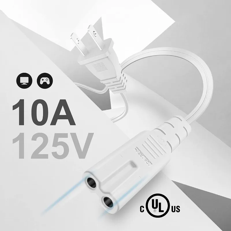

1.5m US Plug IEC C7 Figure 8 Power Extension Cable for LED Driver Power Supply Cabinet PSP 3/4 Radio Laptop Computer