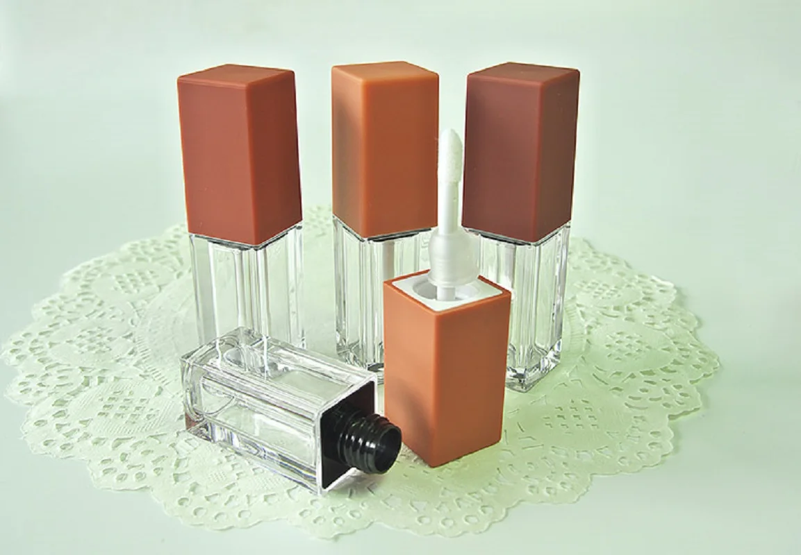 5 ml vierkante vorm plastic buis lipgloss balsem actieve wimpers eyeliner mascara olie gel cosmetische make-up verpakking