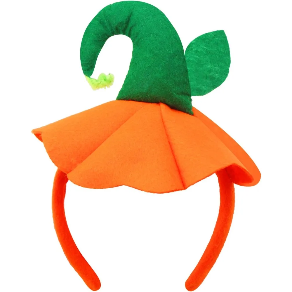 Halloween Pumpkin Headband,Halloween Costume Pumpkin Headwear,Toddler Party Performance Props, Perfect Gifts for The Holidays