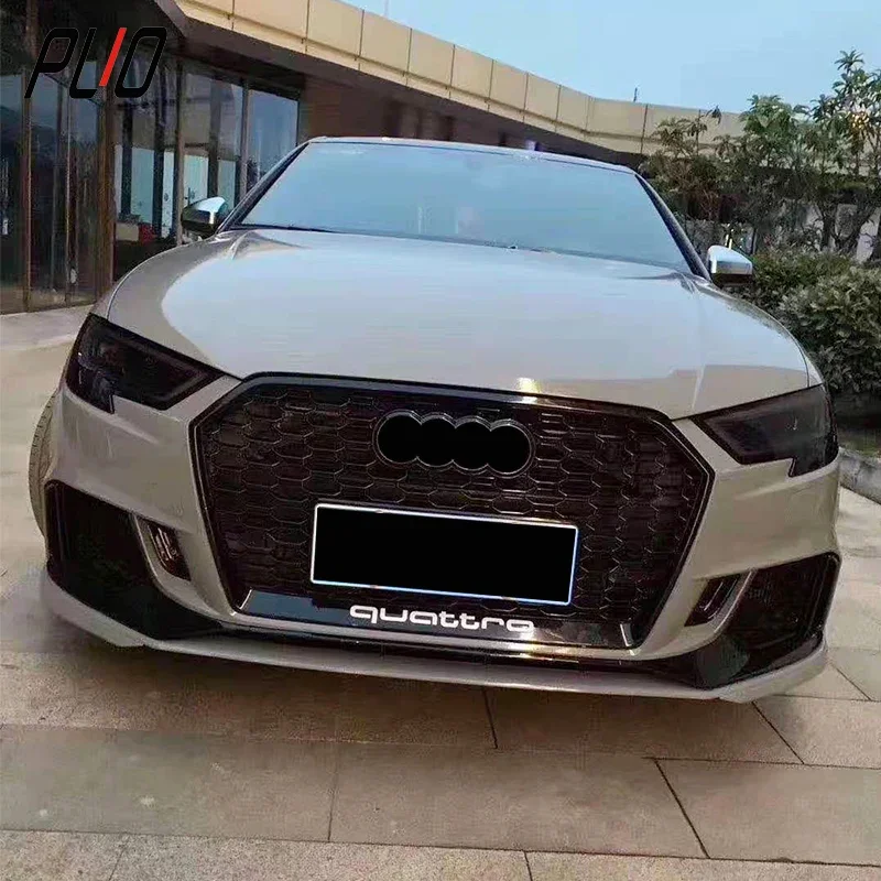 Body Parts Front car bumpers with Grill For 2017 2018 2019 audis A3 modified RS3 style Body kits