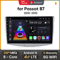 Junsun Android 13 Carplay Car 4G + WIFI For Volkswagen VW Passat B7 2010-2015 GPS Car Radio Multimedia Player Stereo 360 Camera