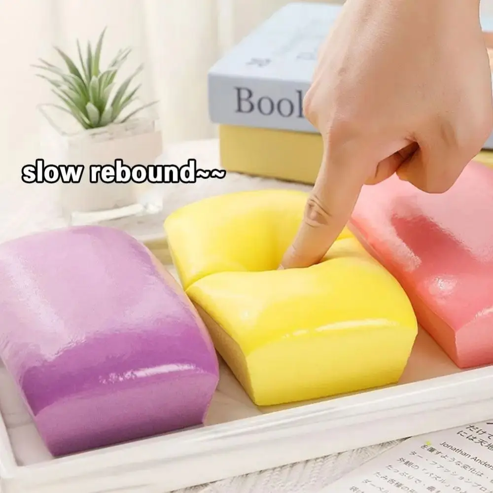 Cute PU Bread Squeeze Toy Bread Slow Rebound Cake Slow Rebound Toy Cake Food Food Pinch Music Toys Children Toys