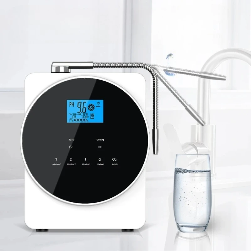 Alkaline Water Ionizer Machine pH 4.5~10.5 Acid Alkaline Water Maker Machine 11 Plates PH Water Machine for Home/Office