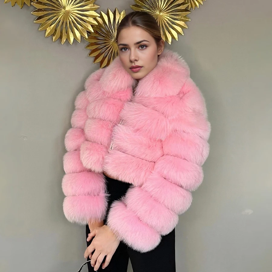 리얼 폭스 퍼 지퍼 라펠 볼레로 재킷 천연 실버 폭스 퍼 코트 후드 럭셔리 신상 여성 숏 퍼 코트