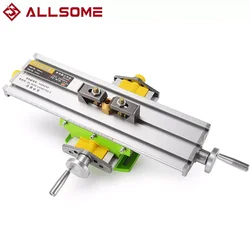 ALLSOME MINIQ BG6330 Mini Precision Milling Machine Worktable Multifunction Drill Vise Fixture Working Table HT2829