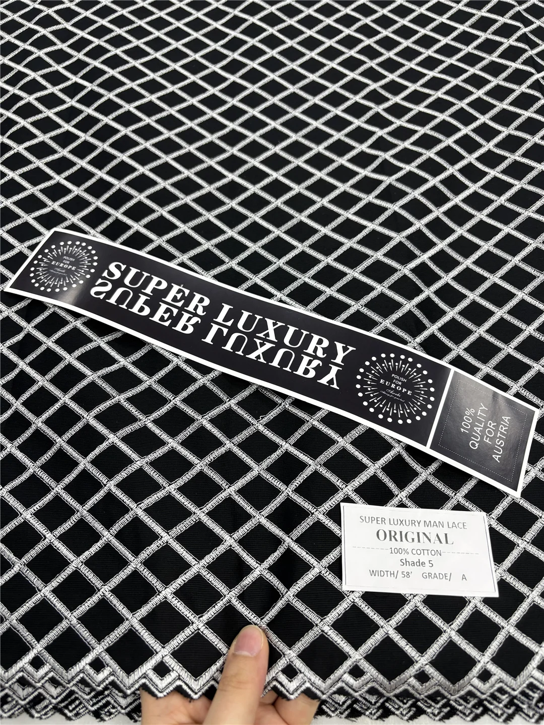 أربطة قطن 100% في سويسرا أقمشة أربطة نيجيرية عالية الجودة قماش ستان فرنسي أفريقي للرجال ملابس مادة-XX