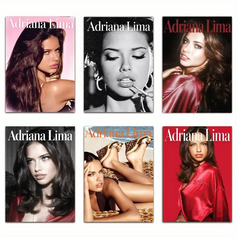 celebrity Adriana Secret Lima Trendy Classic hot HD Self-Adhesive Waterproof Art Poster Room Decor New Arrival On Sale