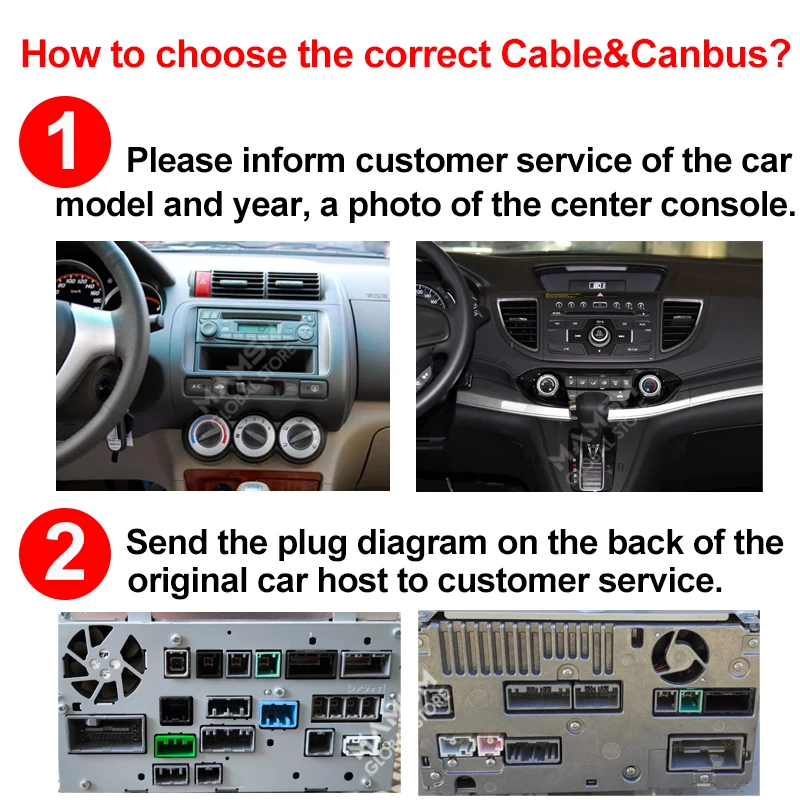 Car Radio Cable Android 16pin Power Wiring Harnes CAN Bus Decoder For Honda Fit City Jade Vezel HRV Odyssey Accord Elysion CRV