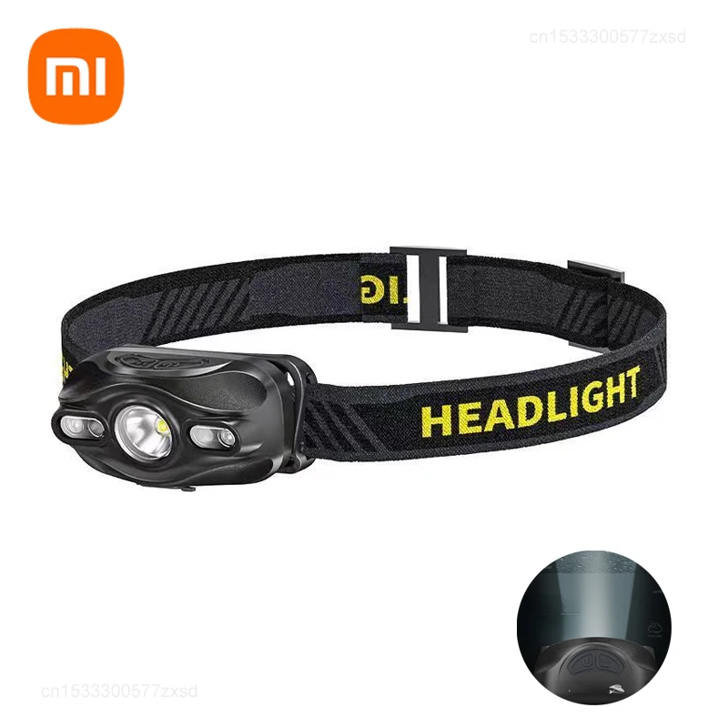 Xiaomi SMILING SHARK Smart Body Motion Sensor Headlights USB Charging Headlamp Outdoors Waterproof Head Flashlight Camping Light