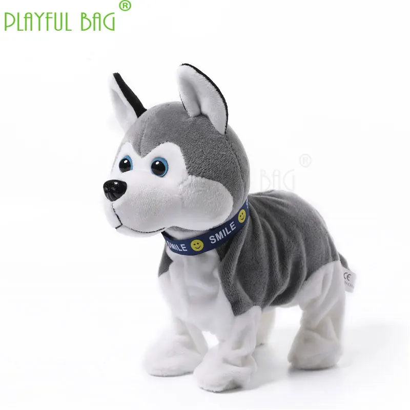 Giocattoli elettronici divertente controllo del suono elettronico cane da compagnia peluche giocattoli husky siberiano per bambini regali di compleanno VD113