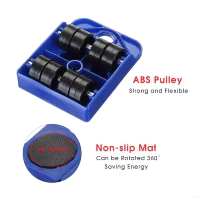 Y51B 1 PC Movimientos Herramienta muebles Cosas pesadas LIBER TRANSPORTO ROLPO ROLPO ROLPED ROLADOR