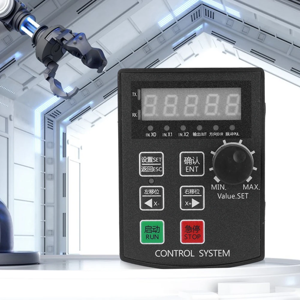 HF020 5-cyfrowy wyświetlacz Limit Komunikacja Sterownik silnika DC12-24V 85KHz Moduł sterowania ruchem silnika krokowego/serwo do CNC