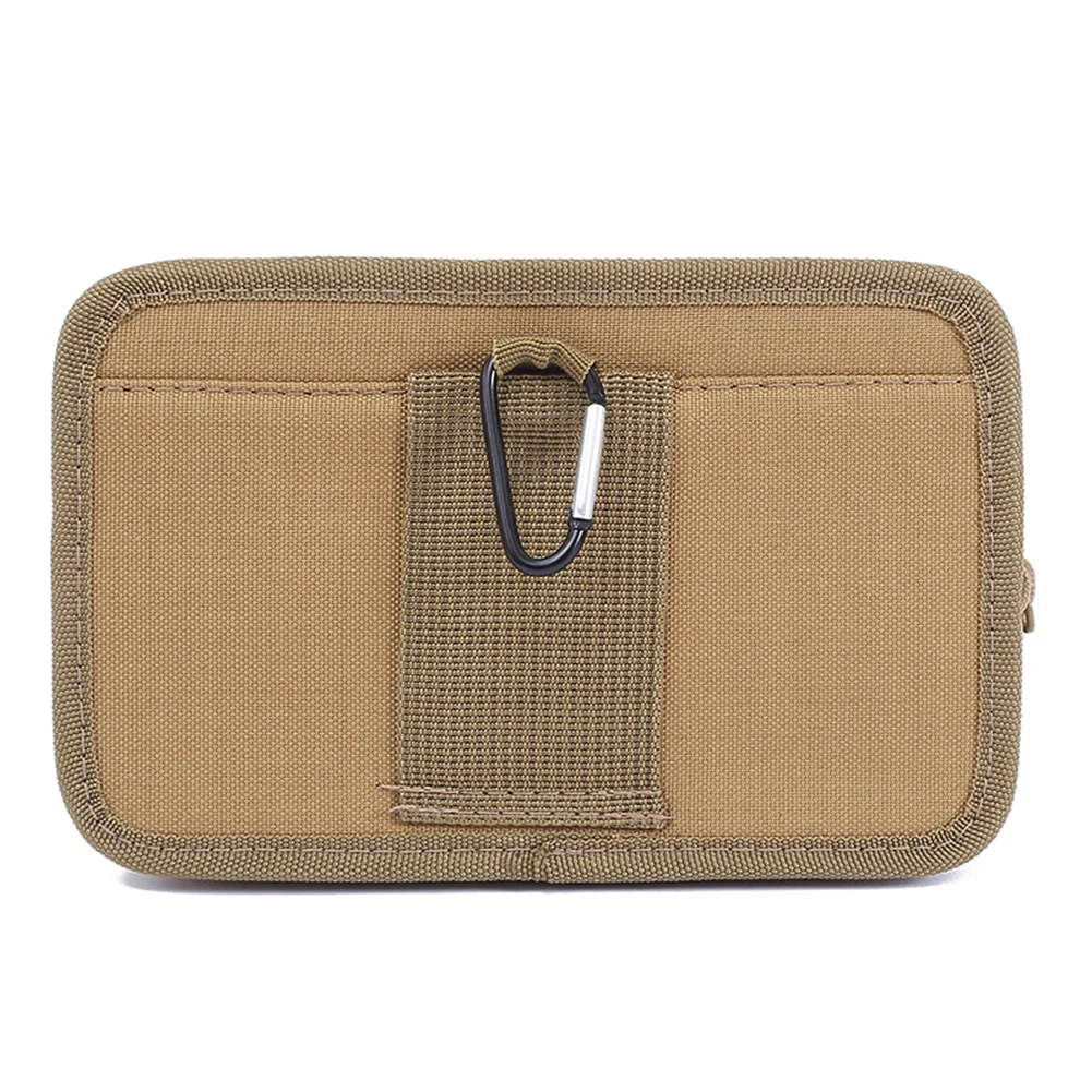 

Men Waist Pouch Multi-Compartment Wallet Pouch Portable Mobile Phone Purse Canvas Hiking Cycling Travel Tools