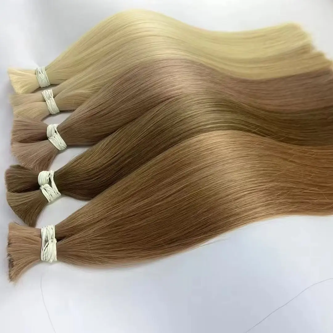

Человеческие волосы без утка, вьетнамские волосы, прямые волосы Virgin Remy, 12-30 дюймов, 100 г, 100% настоящие натуральные волосы для наращивания, серый 99j