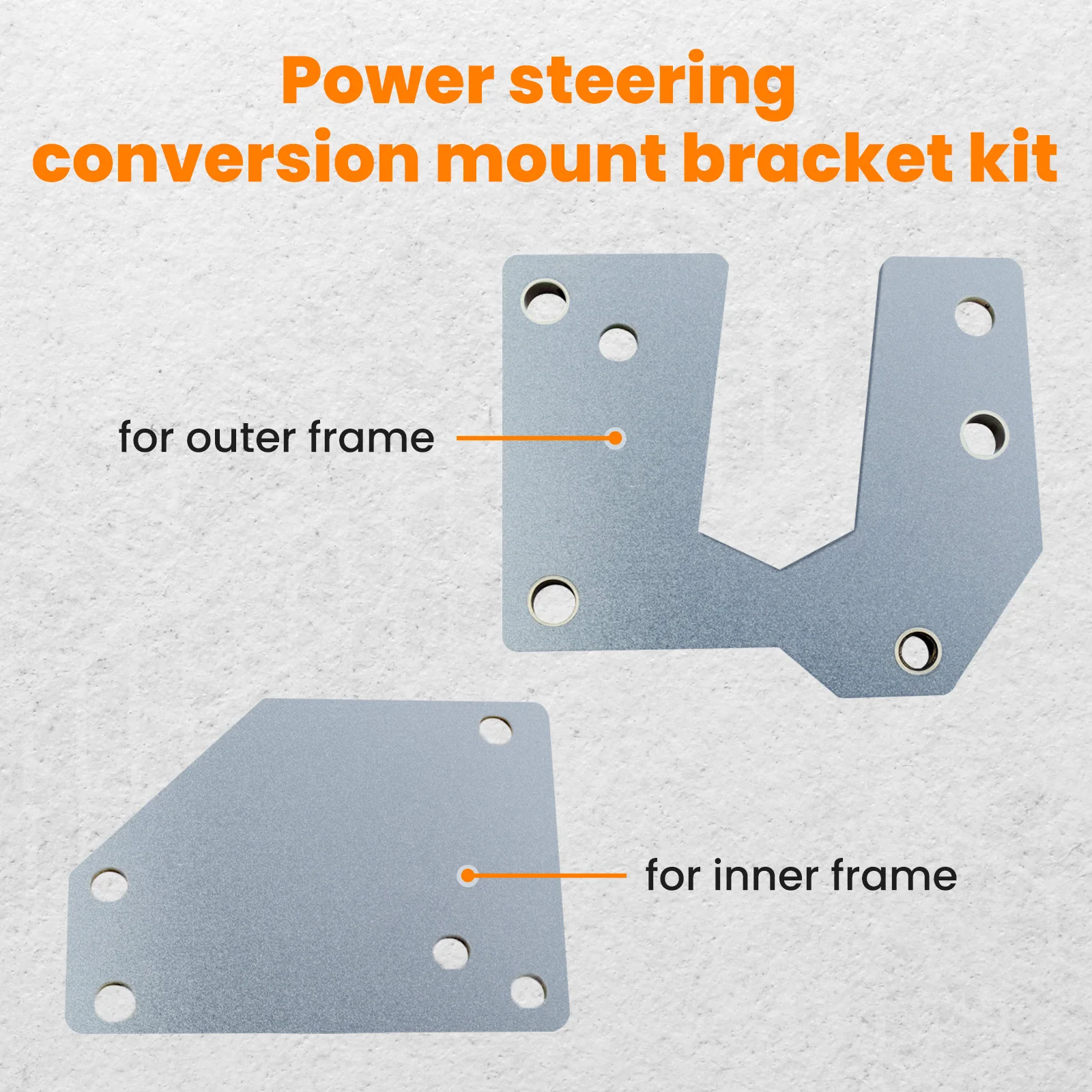 

Mounting Bracket Kit for Chevy C10 1960 1961 1962 1963 1964 1965 1966 Power Conversion with Hardware