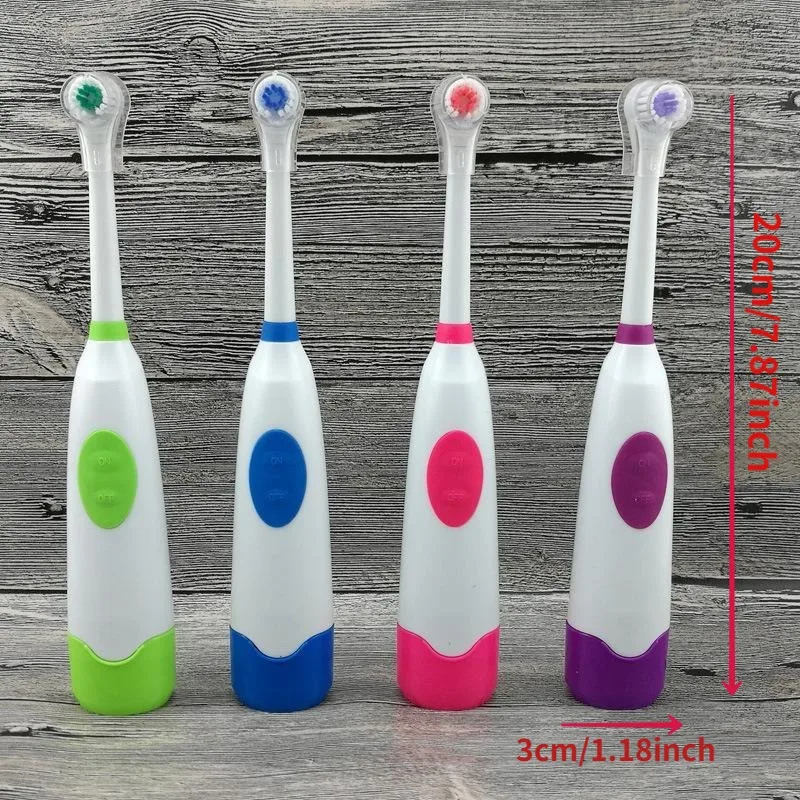 1 Set Electric Toothbrush Brush Heads Battery Operated Oral Hygiene Teeth Brush for Children