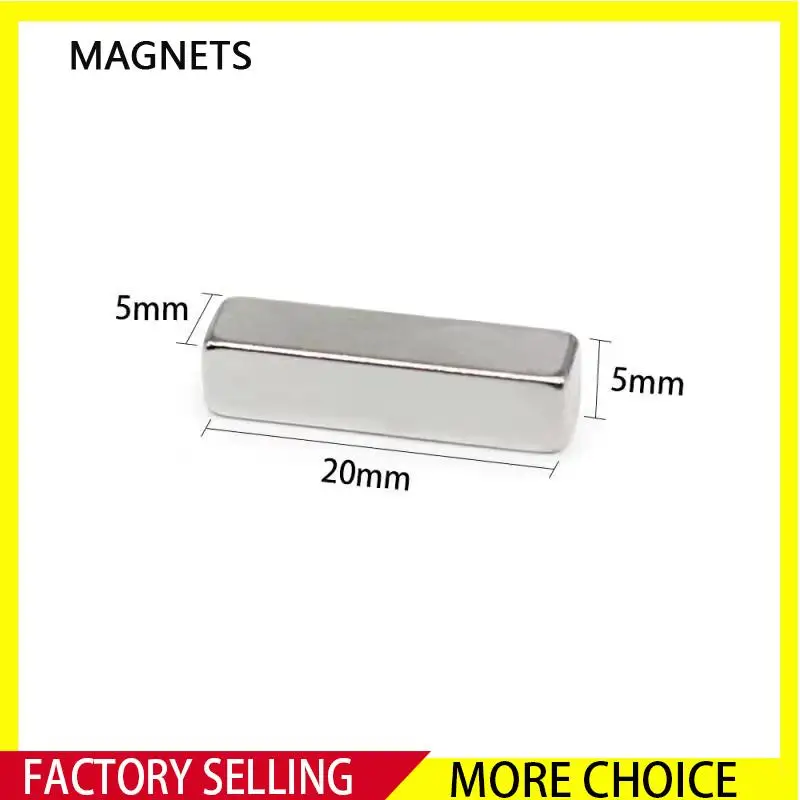 

5/10/20/30/50/100 шт. Блок 20x5x5 мощные магнитные магниты N35 фреза 20x5x5 мм постоянный магнит 20*5*5