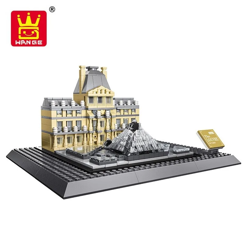 Louvre Of Paris World Great Architecture Model Building Blocks Toys 21024  Bricks City Classic Collection Toys