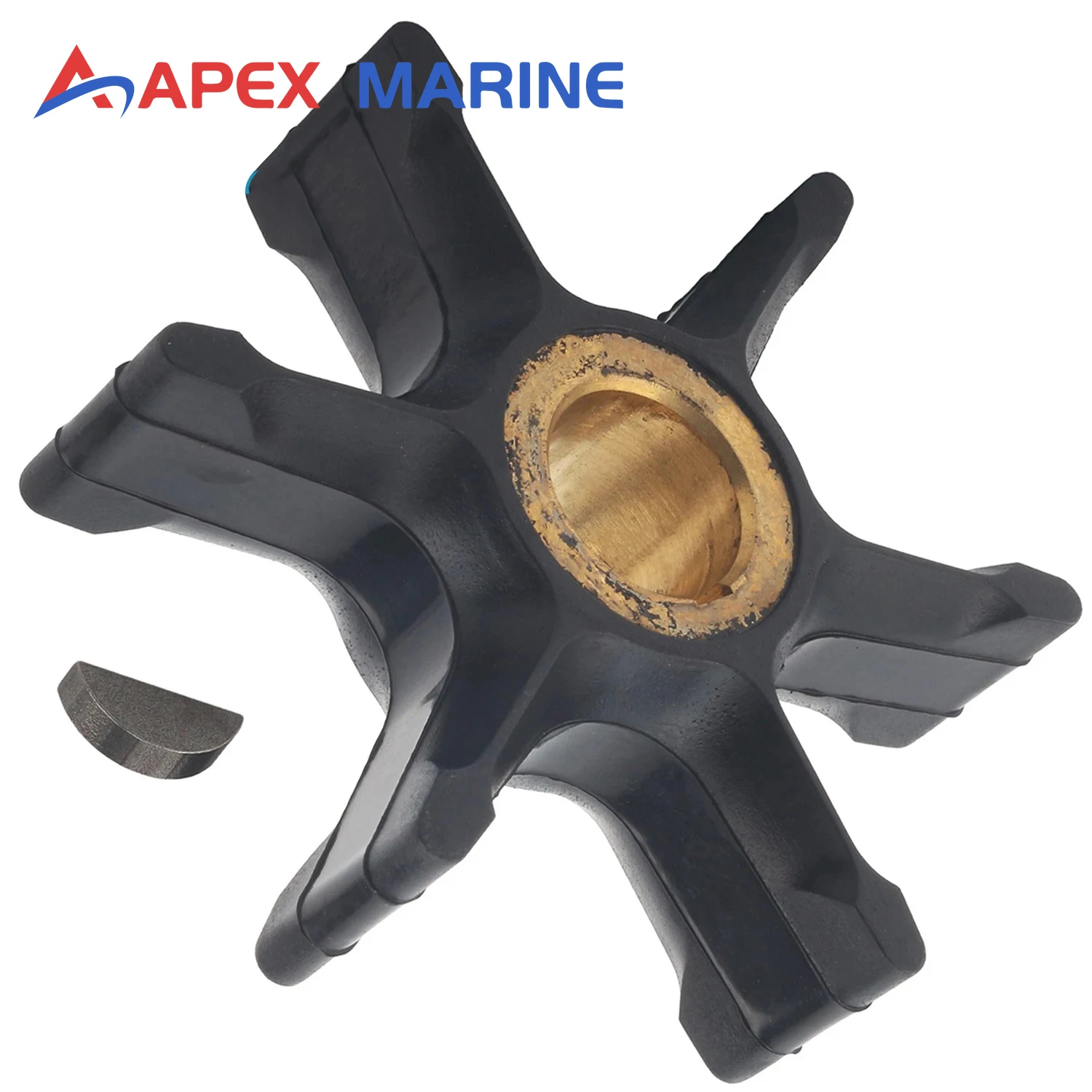 0382547 Impeller with Key Fits for Johnson Evinrude OMC 55HP 60HP 65HP 70HP 75HP Outboard Motors 765431 777824 18-3082