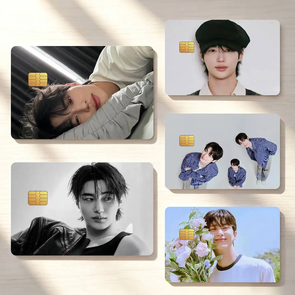 Actor B-Byeon Woo-seok Credit Card Sticker Waterproof Anti-Scratch 4PCS Bank Debit Traffic Cover Decoration