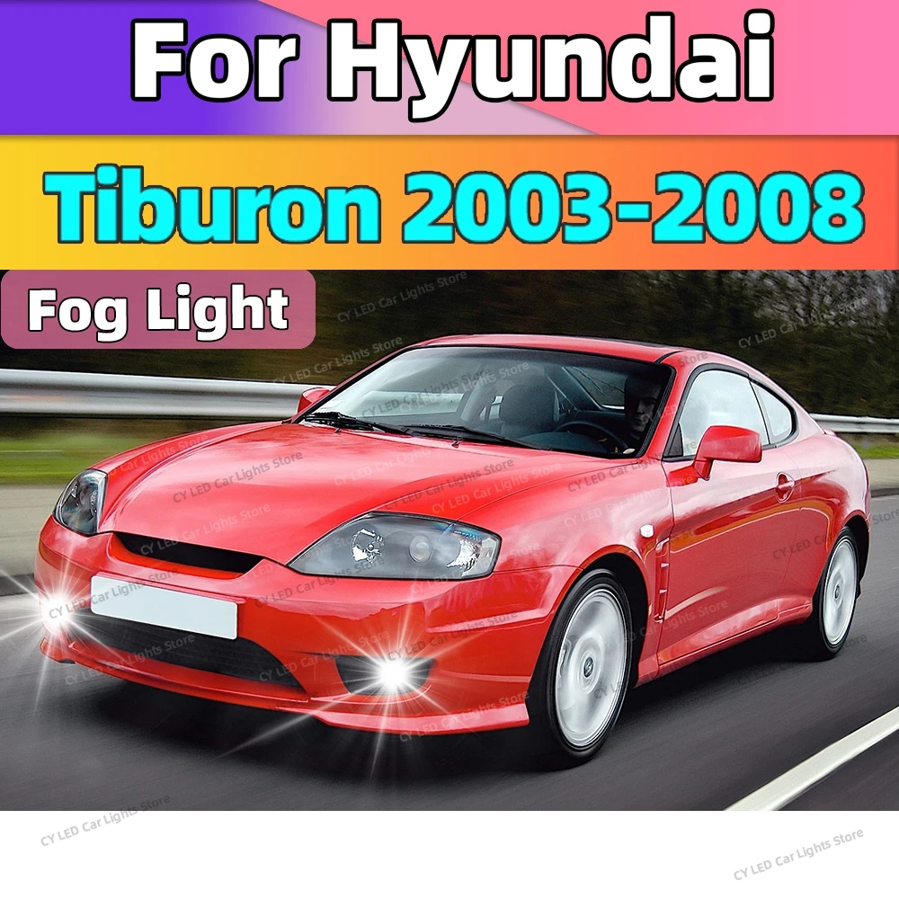 Lámpara antiniebla LED para coche, bombilla frontal de 20000LM, ultrabrillante, CSP, Plug and Play, para Hyundai Tiburon 2003 2004 2005 2006 2007 2008
