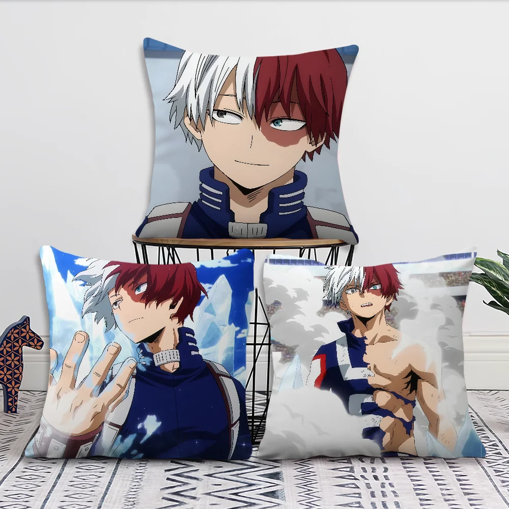 Anime S-Shoto T-Todoroki Cushion Cover For Pillow Printing Sofa Decoration Home Car Room Coffee Shop Office Nordic Simplicity